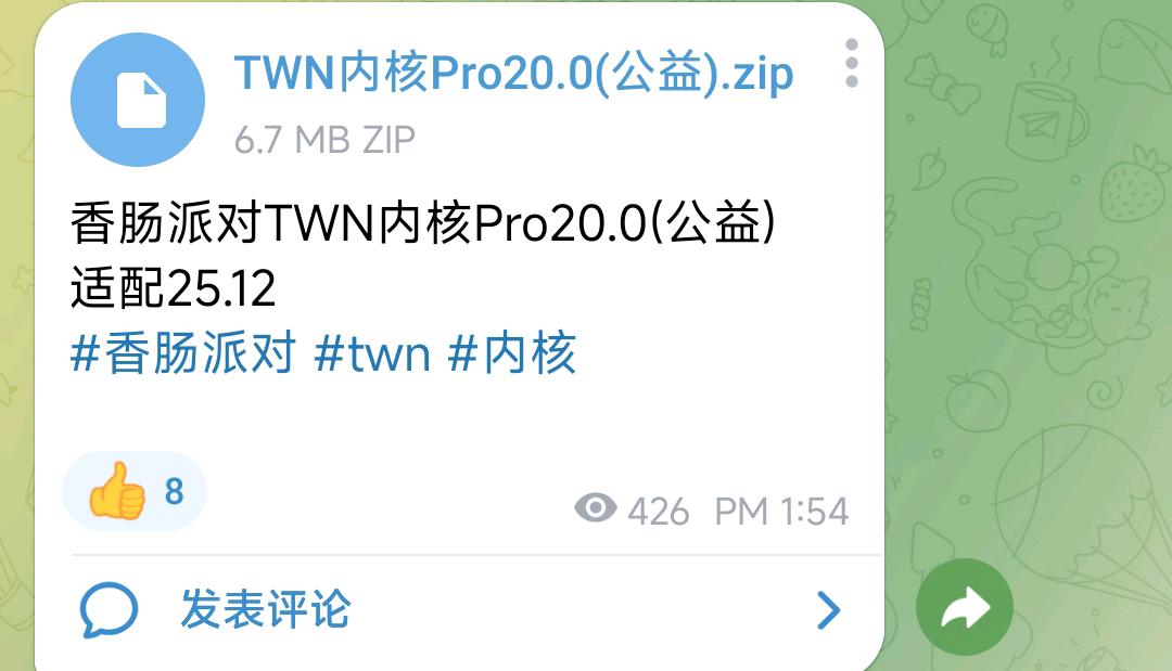 香肠派对TWN内核Pro20.0(公益)适配25.12 香肠派对TWN内核Pro20.0(公益)适配25.12