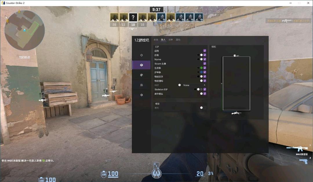 CS2Quint透视自喵换肤穿墙免费辅助[中文版]7.30